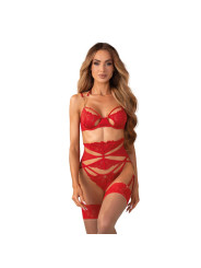 Matildea ensemble lingerie ouvert rouge