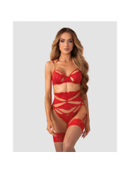 Matildea ensemble lingerie ouvert rouge