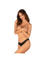 Latinesa string ouvert - Noir