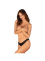 Latinesa string ouvert - Noir