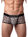 Boxer en résille imprimé léopard gris - LM2501-67GREY