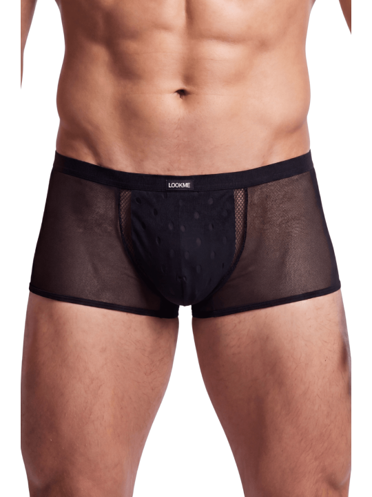 Boxer noir semi opaque - LM2502-67BLK