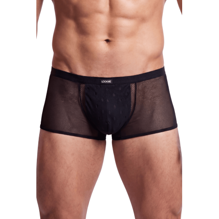 Boxer noir semi opaque - LM2502-67BLK