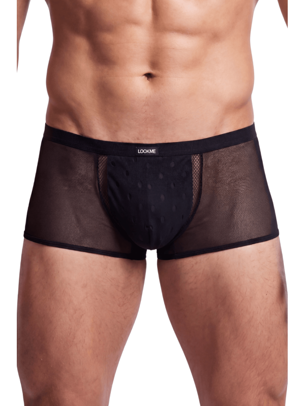 Boxer noir semi opaque - LM2502-67BLK
