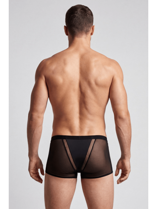 Boxer noir semi opaque - LM2502-67BLK