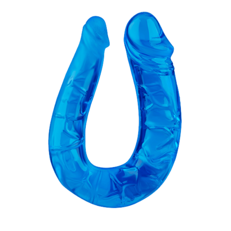 Double Dong Flexible Bleu Pocket Pleasure  1 dosette de lubrifiant