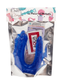 Double Dong Flexible Bleu Pocket Pleasure  1 dosette de lubrifiant