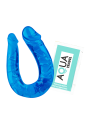 Double Dong Flexible Bleu Pocket Pleasure  1 dosette de lubrifiant