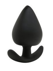 Plug Anal Silicone Noir XS Pocket Pleasure  1 dosette de lubrifiant