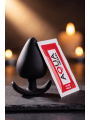 Plug Anal Silicone Noir XS Pocket Pleasure  1 dosette de lubrifiant