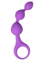 Chapelet anal 3 boules violet silicone 15 cm Pocket Pleasure  1 dosette lubrifiant