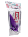 Plug anal violet souple base évasée Pocket Pleasure  1 dosette de lubrifiant