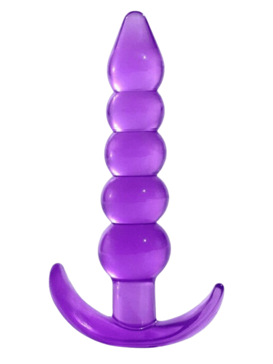 Plug Anal Jelly 5 Boules Pocket Pleasure  1 dosette lubrifiant