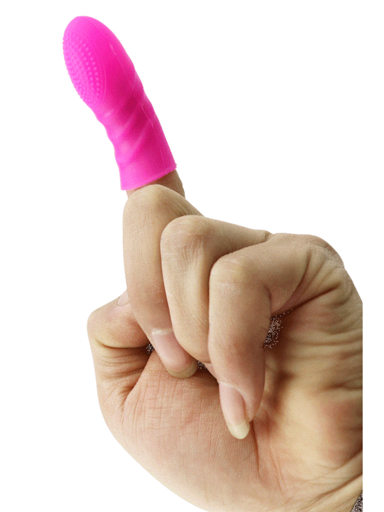 Doigt Chinois Picots Rose Silicone  1 dosette lubrifiant — Pocket Pleasure