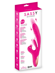 Vibromasseur Rabbit 3-en-1 Sassy Yoba – Va-et-vient, Tapotements  Rotation Clitoridienne