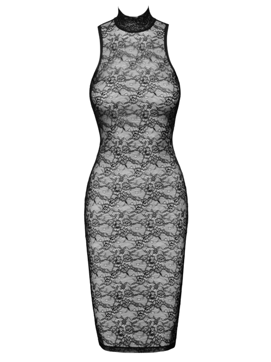 Robe en Dentelle Moulante Noir - Cottelli