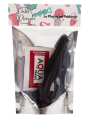 Plug Anal Noir en Silicone L avec Ventouse Taille L 12,7 cm Pocket Pleasure  1 dosette de lubrifiant
