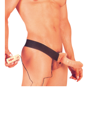 Gode ceinture creux vibrant 