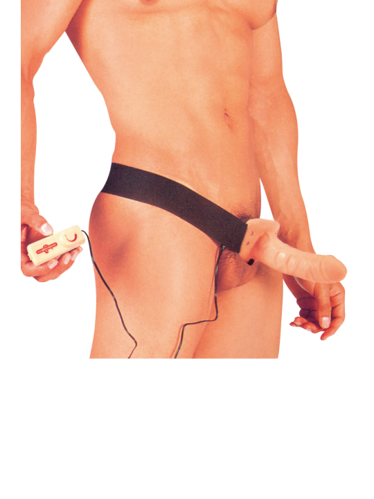 Gode ceinture creux vibrant 