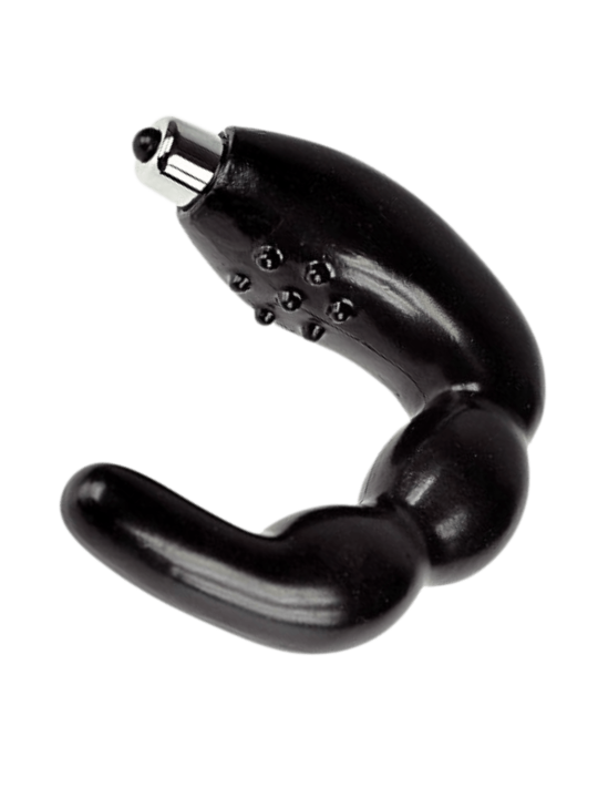 Stimulateur de Prostate Vibrant Noir  1 dosette lubrifiant — Pocket Pleasure
