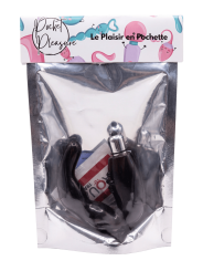 Stimulateur de Prostate Vibrant Noir  1 dosette lubrifiant — Pocket Pleasure