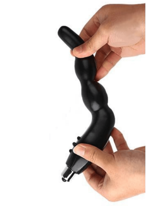 Stimulateur de Prostate Vibrant Noir  1 dosette lubrifiant — Pocket Pleasure