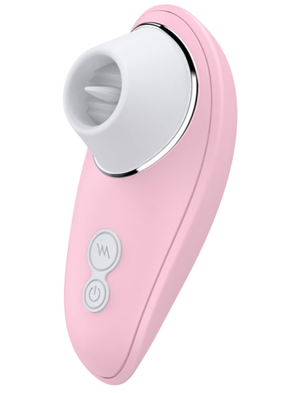 Vibromasseur rose à langue vibrante pour cunnilingus - BOZ-005PNK