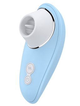 Vibromasseur bleu à langue vibrante pour cunnilingus - BOZ-005BLU