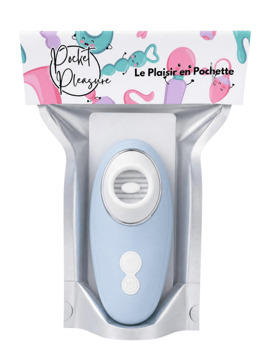 Vibromasseur bleu à langue vibrante pour cunnilingus - BOZ-005BLU