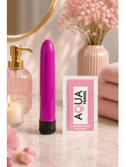 Vibromasseur dur rose violet 17.5 cm - ZOD-010