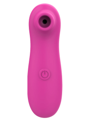 Stimulateur de clitoris par vibrations sur membrane rechargeable USB rose 10 Vitesses De Voyage - ZK003CPNK