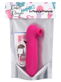 Stimulateur de clitoris par vibrations sur membrane rechargeable USB rose 10 Vitesses De Voyage - ZK003CPNK