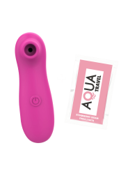 Stimulateur de clitoris par vibrations sur membrane rechargeable USB rose 10 Vitesses De Voyage - ZK003CPNK