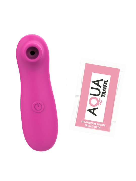 Stimulateur de clitoris par vibrations sur membrane rechargeable USB rose 10 Vitesses De Voyage - ZK003CPNK