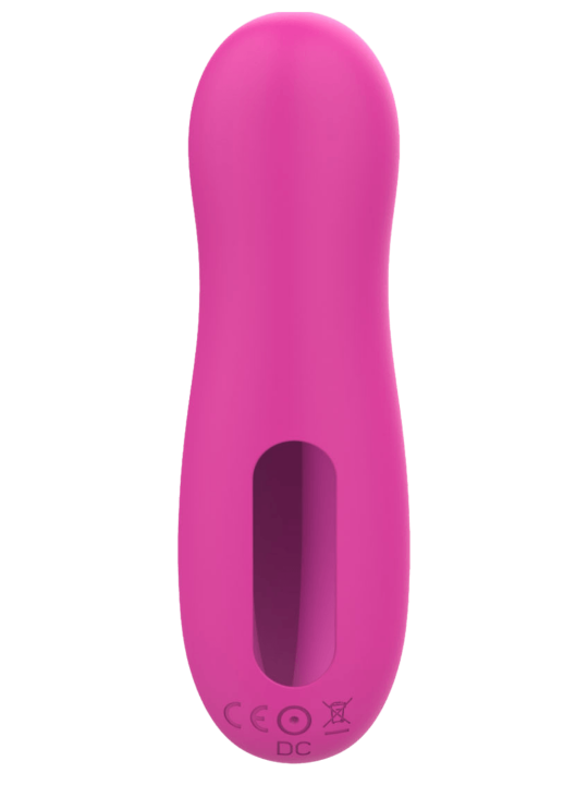 Stimulateur de clitoris par vibrations sur membrane rechargeable USB rose 10 Vitesses De Voyage - ZK003CPNK