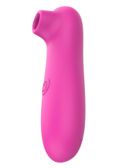 Stimulateur de clitoris par vibrations sur membrane rechargeable USB rose 10 Vitesses De Voyage - ZK003CPNK