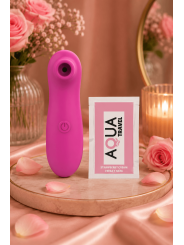 Stimulateur de clitoris par vibrations sur membrane rechargeable USB rose 10 Vitesses De Voyage - ZK003CPNK