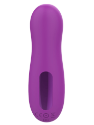 Vibromasseur par vibrations sur membrane rechargeable USB violet 10 vitesses de voyage - ZK003CPUR