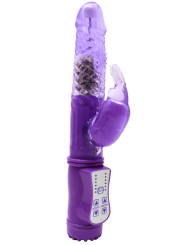 Vibromasseur Rabbit Violet Rotation  Vibration 36 Modes  1 dosette de lubrifiant — Pocket Pleasure