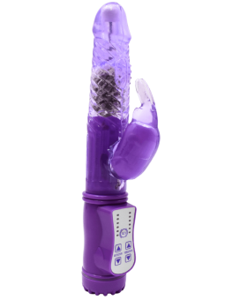 Vibromasseur Rabbit Violet Rotation  Vibration 36 Modes  1 dosette de lubrifiant — Pocket Pleasure