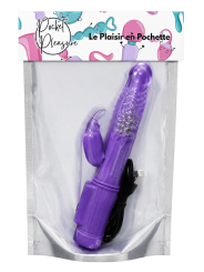 Vibromasseur Rabbit Violet Rotation  Vibration 36 Modes  1 dosette de lubrifiant — Pocket Pleasure