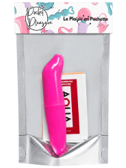 Vibromasseur Tête Incurvée Rose  1 dosette de lubrifiant — Pocket Pleasure