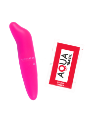 Vibromasseur Tête Incurvée Rose  1 dosette de lubrifiant — Pocket Pleasure