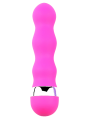 Mini Vibromasseur rose ondulés Pocket Pleasure  1 dosette de lubrifiant