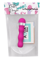 Mini Vibromasseur rose ondulés Pocket Pleasure  1 dosette de lubrifiant