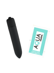 Mini Vibromasseur Bullet Noir 10 Vitesses  1 dosette de lubrifiant — Pocket Pleasure