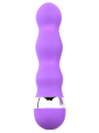 Mini Vibromasseur violet ondulés Pocket Pleasure  1 dosette de lubrifiant
