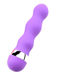 Mini Vibromasseur violet ondulés Pocket Pleasure  1 dosette de lubrifiant