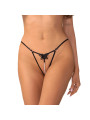 Selisme string ouvert noir