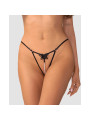 Selisme string ouvert noir